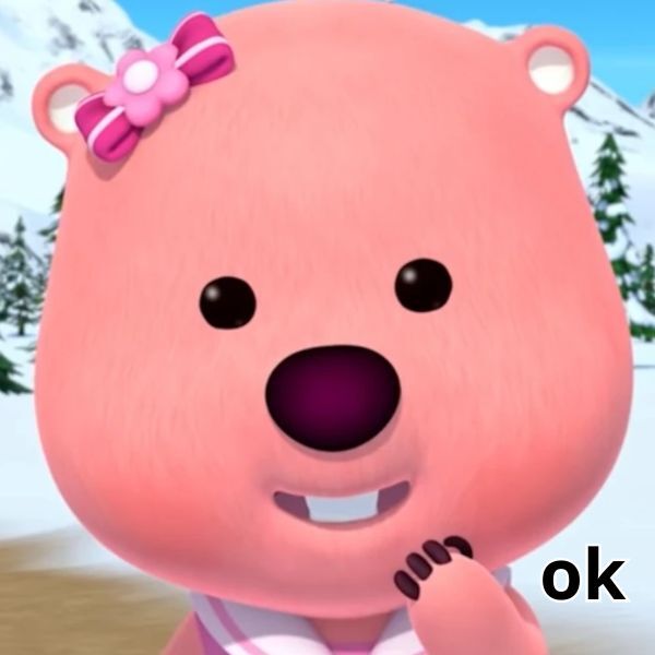 Ảnh meme Loopy ok​ siêu hài hước - Chibi Loopy đồng ý mọi thứ.