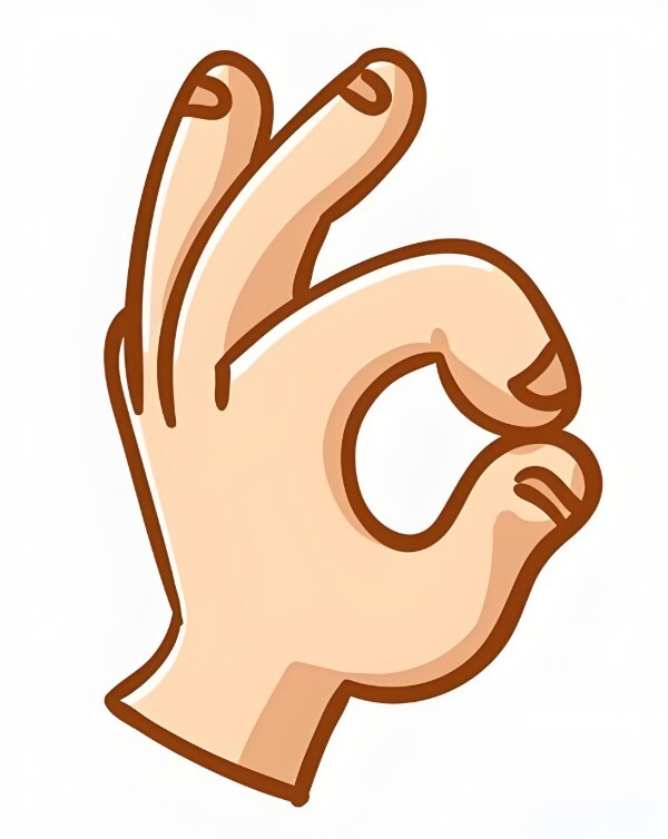 Ảnh meme ok hài hước, tay tạo hình ok. Meme này thật sự rất ok luôn!