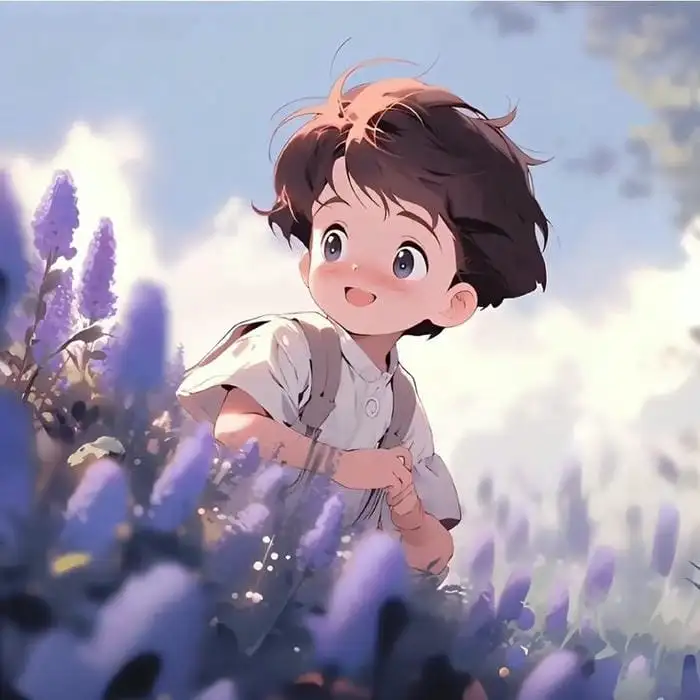 Ảnh chibi nam với phong cách dễ thương, ngộ nghĩnh.