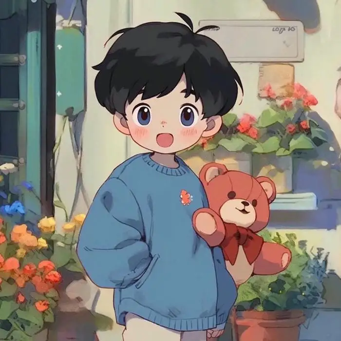 Ảnh chibi nam cực cute, phong cách hoạt hình