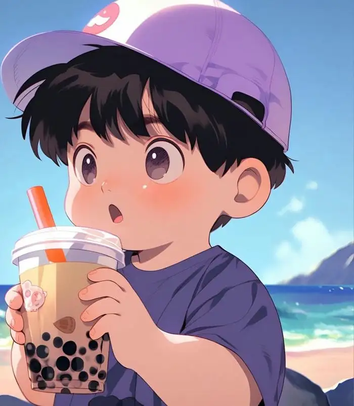 Ảnh chibi nam​ đáng yêu với biểu cảm ngộ nghĩnh