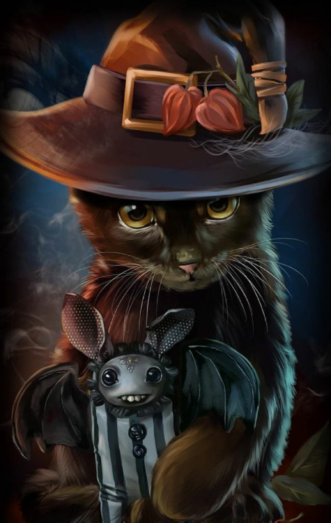 Mèo đen anime dễ thương, một tác phẩm nghệ thuật! ảnh mèo đen anime tuyệt vời