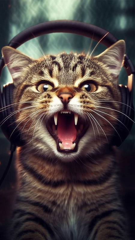 Hình ảnh ảnh mèo ngầu với phong cách độc đáo