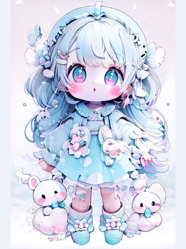 Ảnh chibi cute thể hiện sự đáng yêu