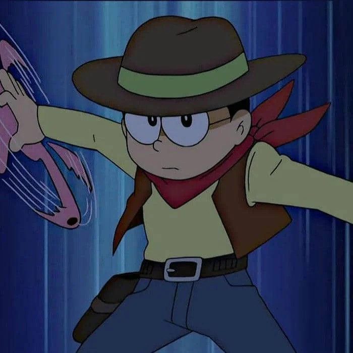 Nobita chibi tạo dáng cool ngầu đầy phong cách