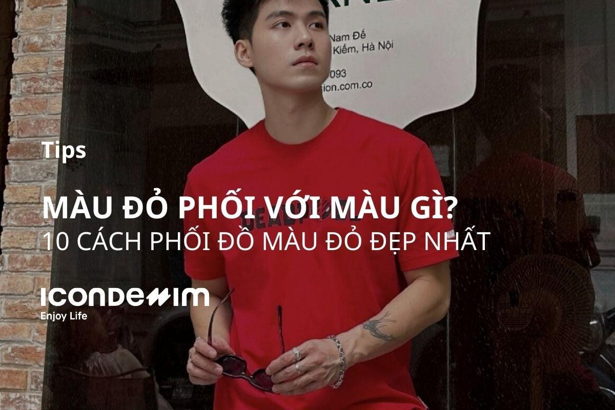 Áo đen kết hợp chân váy đỏ tạo sự cá tính và nổi bật, thu hút mọi ánh nhìn với sự tương phản mạnh mẽ