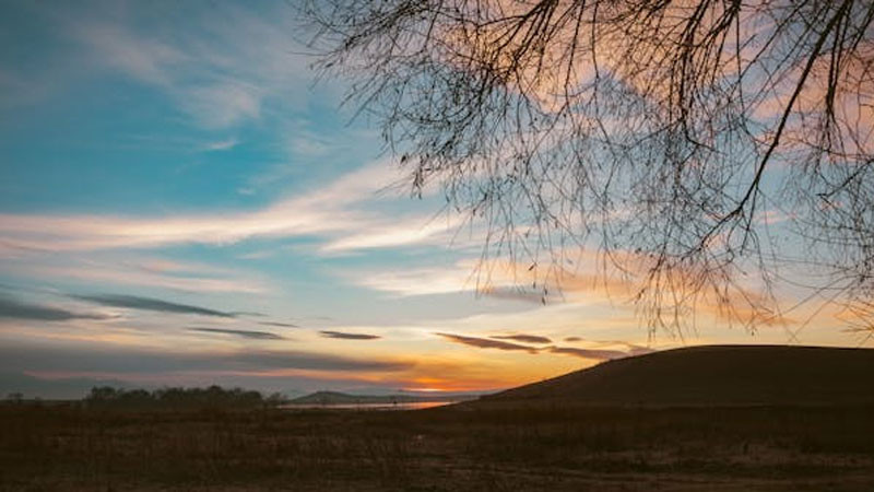 Bức tranh bình minh với phong cách ấn tượng