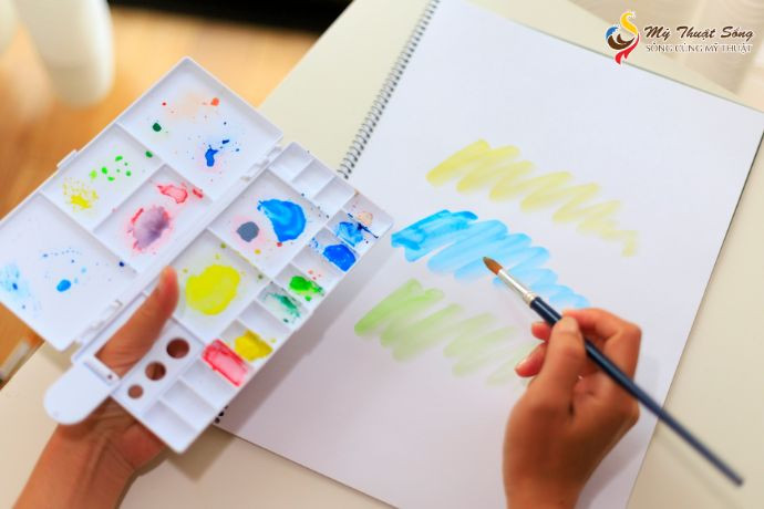 Các bước cơ bản vẽ tranh màu nước