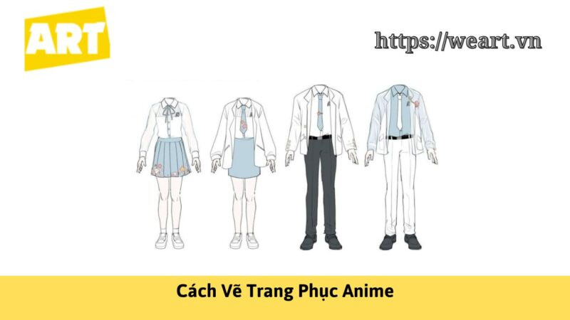 Cách vẽ trang phục anime