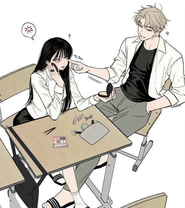 Cặp đôi anime cùng nhau đi dạo phố