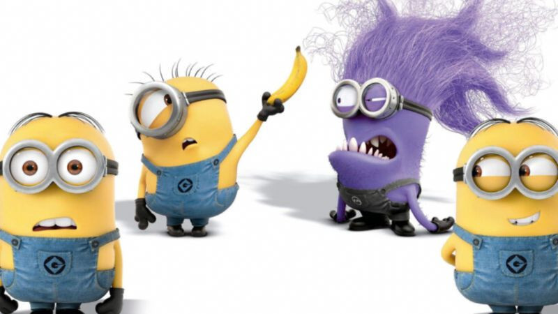 Chú Minion Kevin cao ráo với hai mắt và tóc lún phún