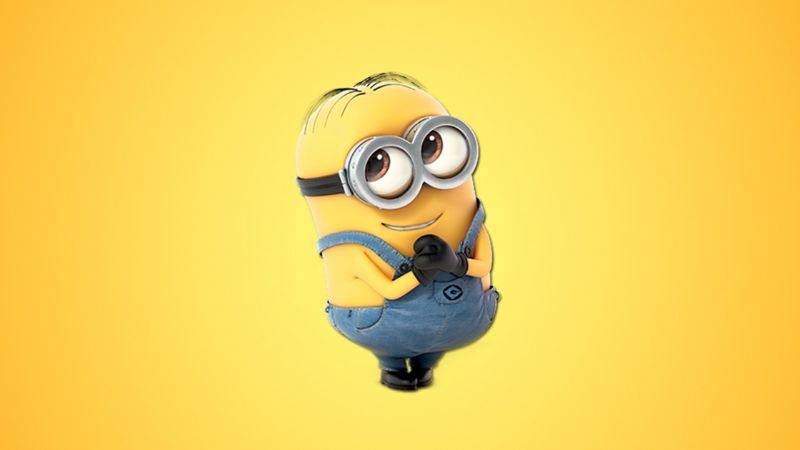 Chú Minion Mark với hai mắt và một nhúm tóc nhỏ