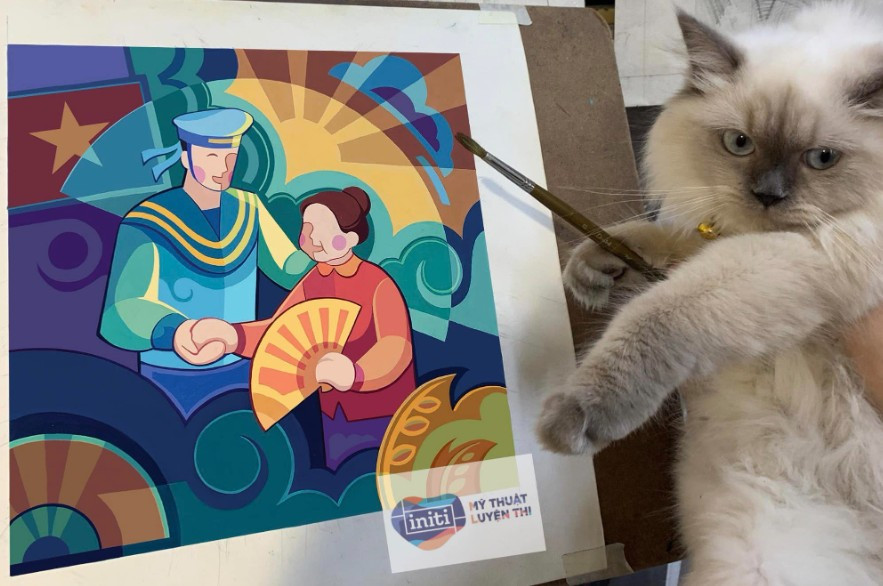 Đề thi bố cục màu đại học Kiến trúc Hà Nội tham khảo