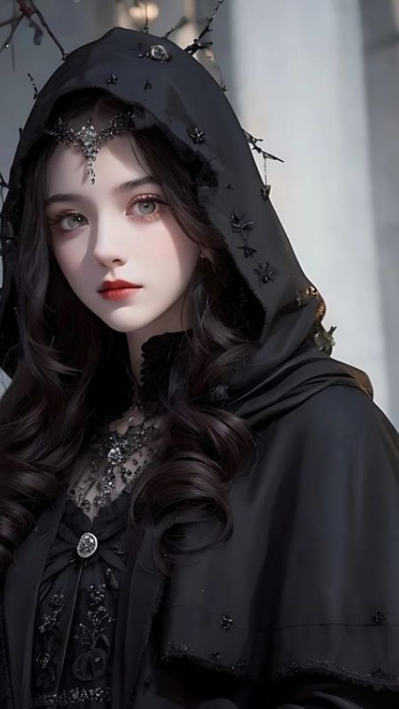 Đôi mắt nhìn thâm sâu và xinh đẹp của nàng