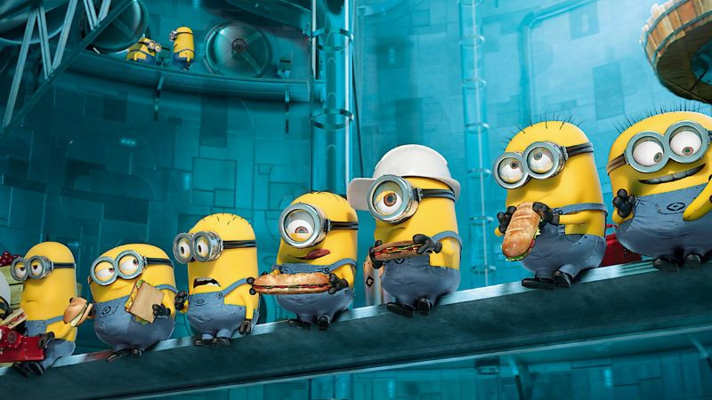 Hình ảnh Mega Minion to lớn, màu xanh lá, với sức mạnh đặc biệt