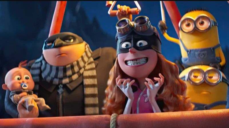 Hình ảnh một chú Minion bình thường đang vui vẻ hoặc nghịch ngợm