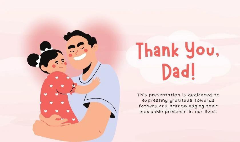 Hình ảnh đẹp với dòng chữ "Happy Father's Day" và biểu tượng trái tim.