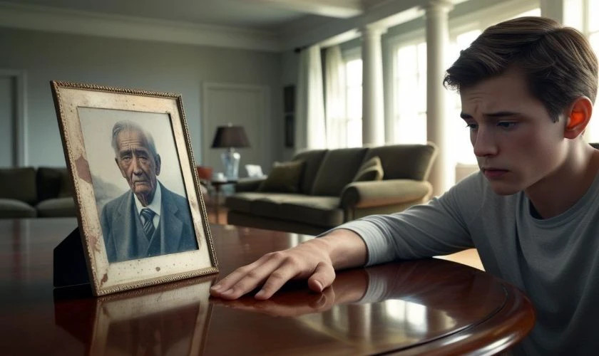 Hình ảnh bàn tay cha và con nắm chặt, thể hiện sự kết nối.