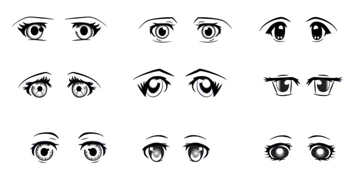 Hướng dẫn chi tiết các bước vẽ đôi mắt anime nữ to tròn và biểu cảm bằng bút chì