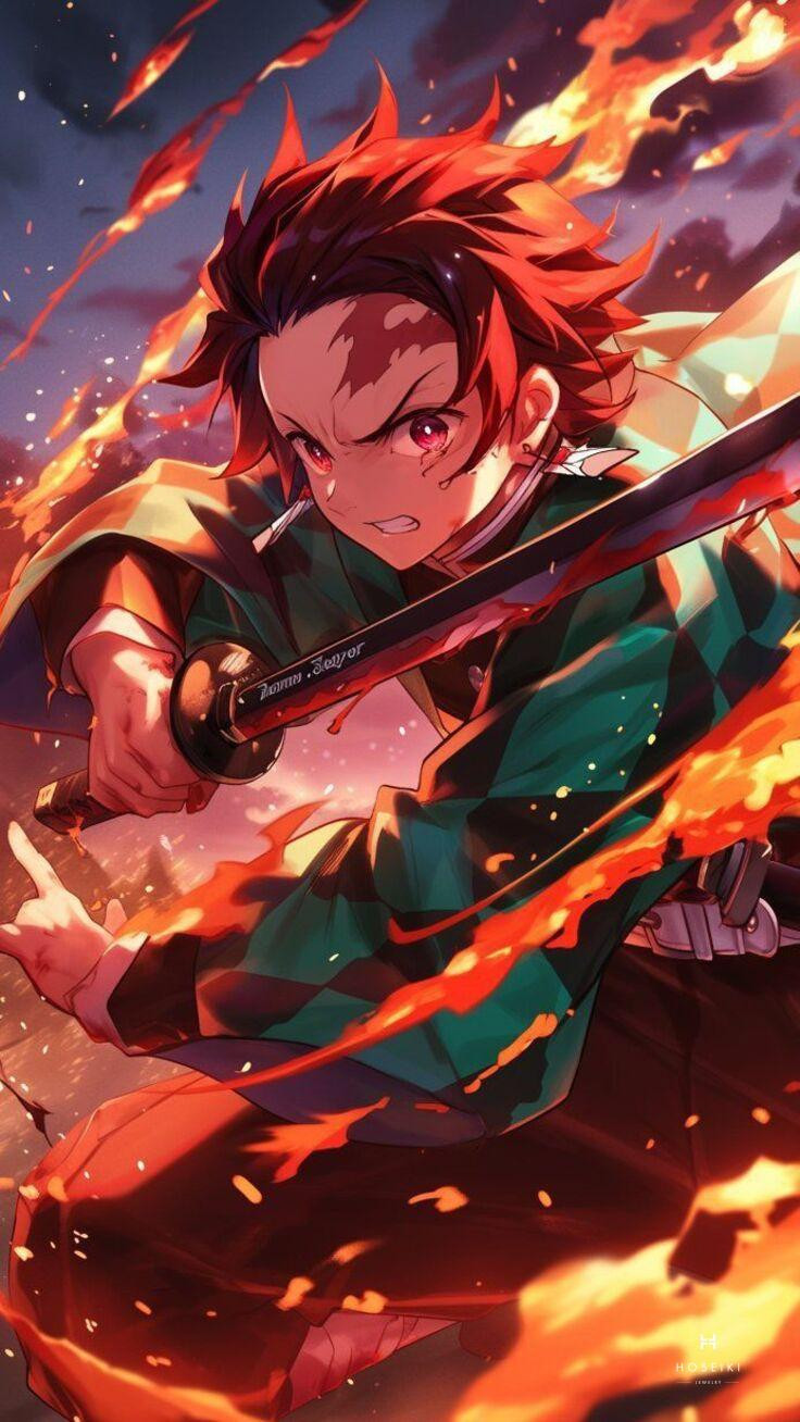 Khoảnh khắc Tanjiro đối mặt quỷ dữ