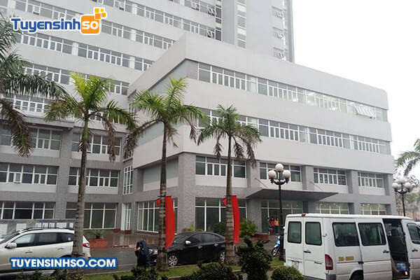 Khuôn viên xanh mát của Đại học Kinh tế Kỹ thuật Công nghiệp Nam Định
