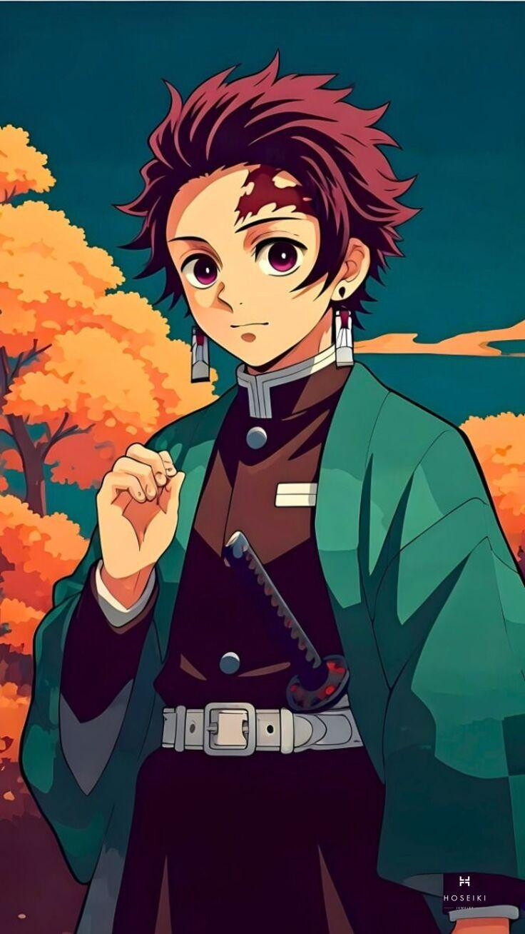 Kiếm Nichirin của Tanjiro tỏa sáng