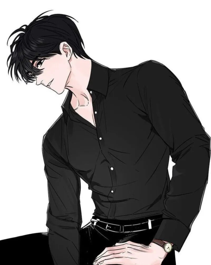 Kiểu tóc và biểu cảm đặc trưng cho nhân vật anime boy lạnh lùng ngầu