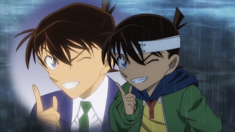 Kudo Shinichi ngầu trong bộ đồng phục trung học