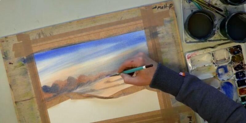 Kỹ thuật vẽ tranh đồng quê đơn giản tập trung vào phối màu hài hòa và tạo chiều sâu cho cảnh vật