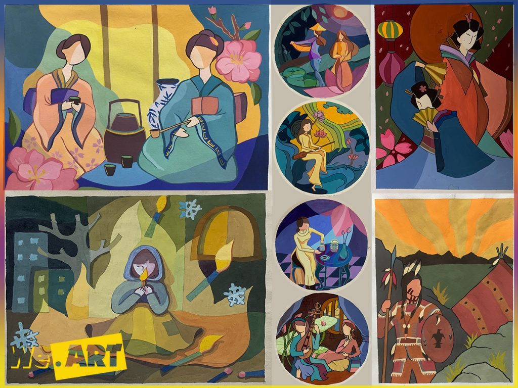 Đề thi bố cục màu đại học Kiến trúc Hà Nội tham khảo