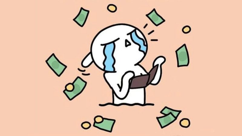 Người trẻ biểu cảm sốc khi nhìn thấy số dư tài khoản 0 đồng