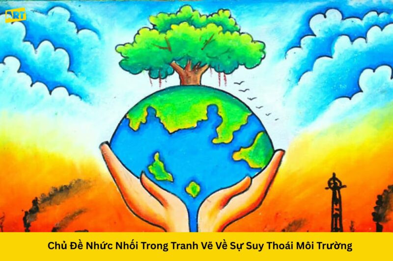 Hình ảnh một con cá mắc kẹt trong chai nhựa dưới đáy biển ô nhiễm