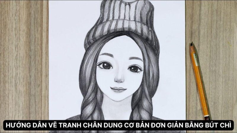 Phác họa khung hình tổng thể khuôn mặt Bác Hồ kính yêu với các đường nét cơ bản