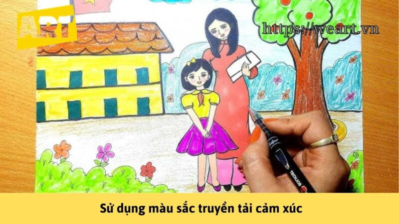 Tuyển Tập Vẽ Tranh 20/11 Lớp 8 Đẹp Nhất Đầy Ý Nghĩa