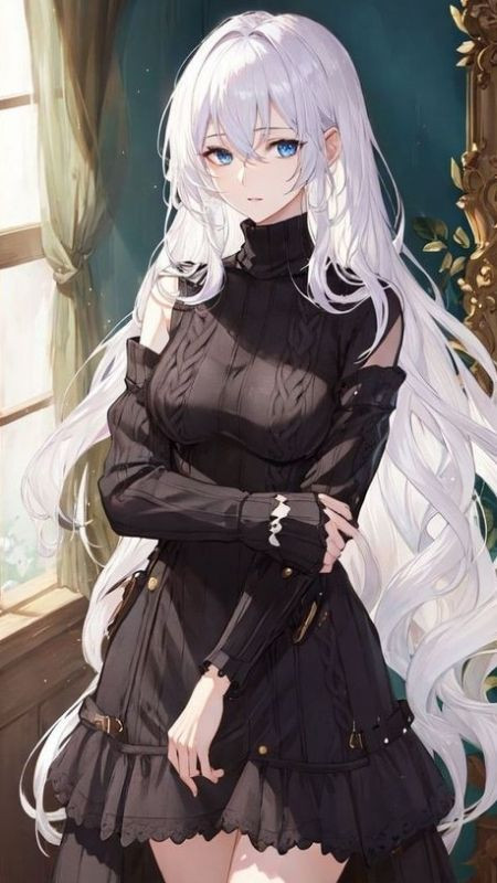 Sự xinh đẹp đơn giản trong ánh mắt đượm buồn của nàng tiểu thư Anime