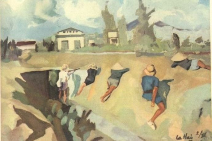 Tác phẩm tranh của họa sĩ Đỗ Cung