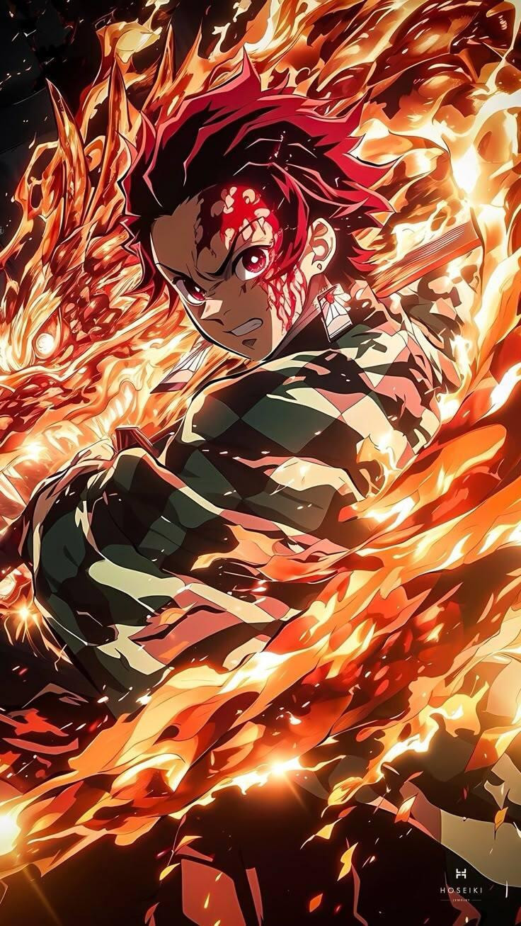 Tanjiro chiến đấu vì gia đình