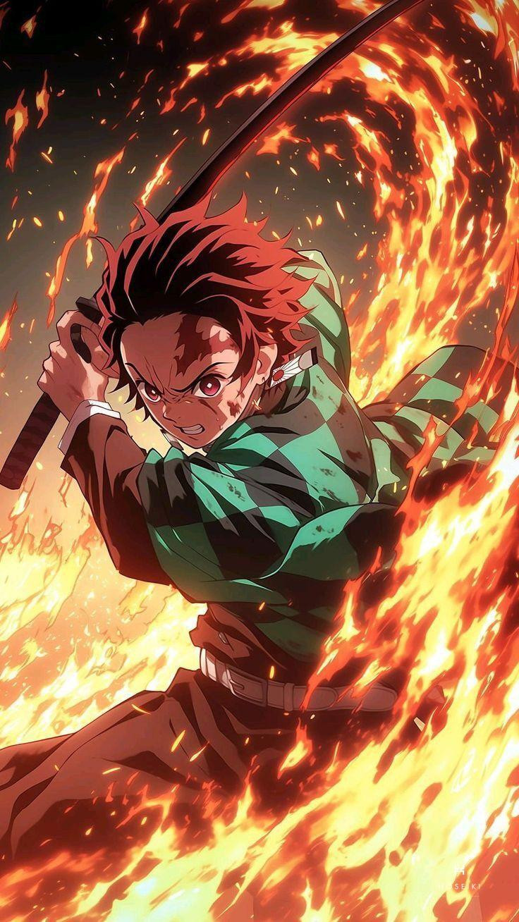Tanjiro sử dụng Hơi thở Mặt Trời