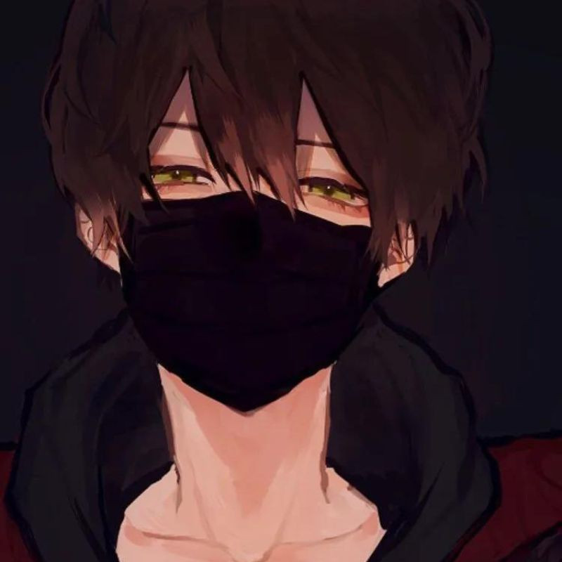 Trai anime khóc với đôi mắt đỏ hoe