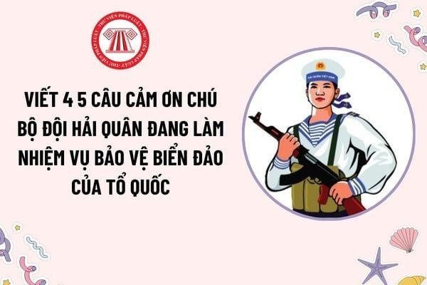 Bức tranh vẽ các chú bộ đội hải quân Việt Nam đang làm nhiệm vụ canh gác trên biển đảo quê hương, thể hiện sự kiên cường và trang nghiêm.