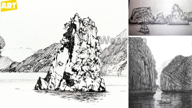 Khám phá cách vẽ Vịnh Hạ Long hùng vĩ nên thơ