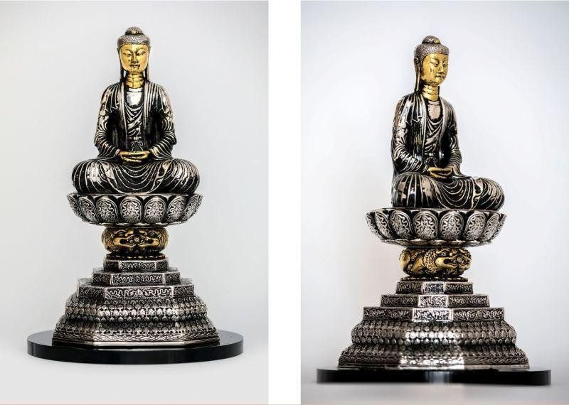 Tượng Phật A Di Đà chùa Phật Tích thời Lý tiêu biểu cho lịch sử mỹ thuật Việt Nam rực rỡ thời Lý Trần