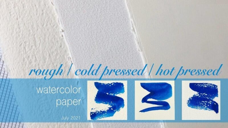 Tranh phong cảnh màu nước vẽ trên giấy roki thể hiện sự loang màu và kết cấu độc đáo của giấy