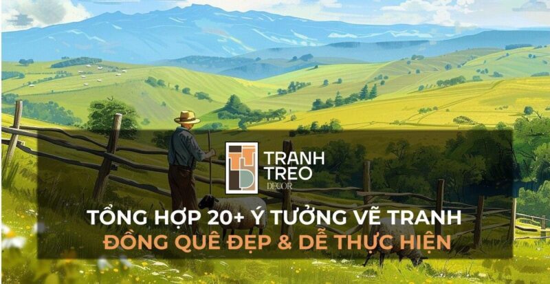 Vẽ tranh phong cảnh quê hương bằng màu nước thơ mộng với kỹ thuật loang màu tạo hiệu ứng sương sớm