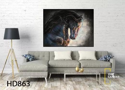 Bức tranh treo tường tối giản đẹp mắt với họa tiết hình học và màu sắc trang nhã