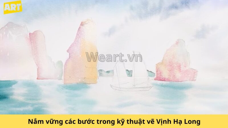 Khám phá cách vẽ Vịnh Hạ Long hùng vĩ nên thơ