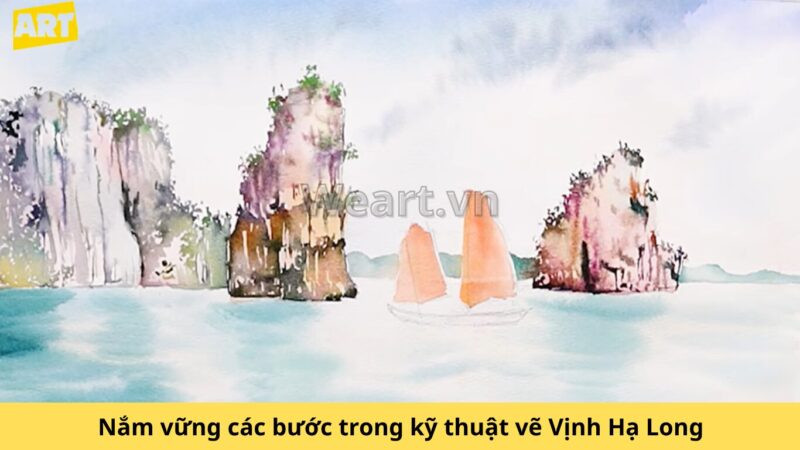 Khám phá cách vẽ Vịnh Hạ Long hùng vĩ nên thơ