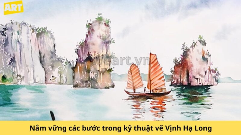 Khám phá cách vẽ Vịnh Hạ Long hùng vĩ nên thơ