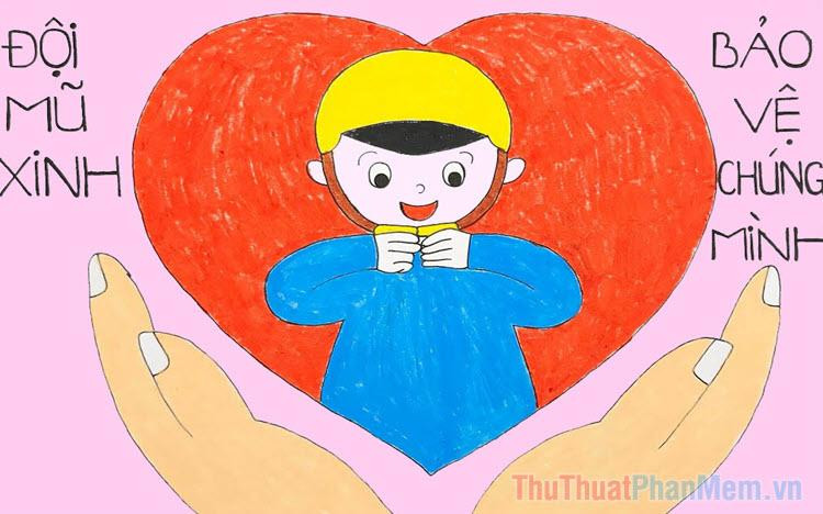 Ý tưởng vẽ tranh tuyên truyền đội mũ bảo hiểm độc đáo, sáng tạo với thông điệp mạnh mẽ