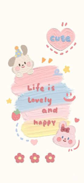 Ảnh nền điện thoại cute với họa tiết đáng yêu